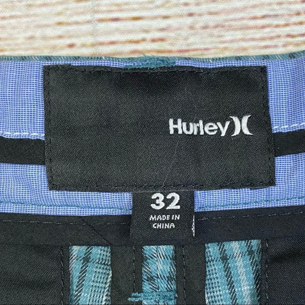 Hurley Dri-Fit Plaid Walking Shorts